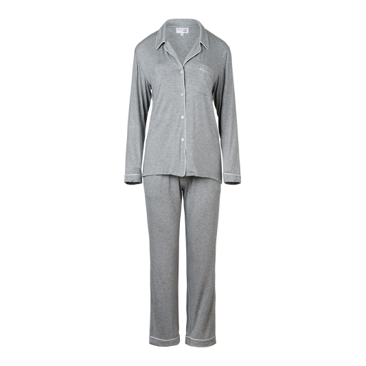 Siesta Grey Bamboo Long Set - Women's