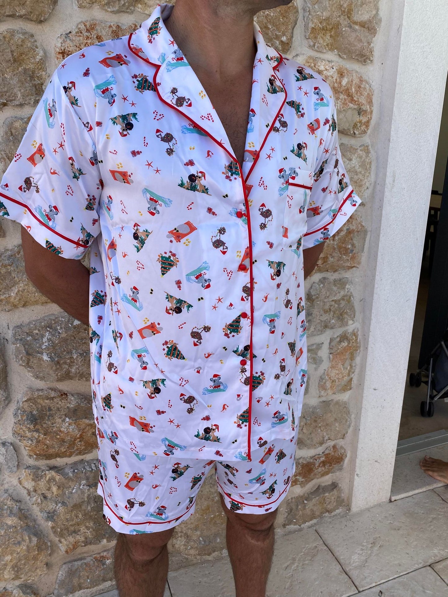 Aussie Christmas Summer BBQ sleepwear - Men's