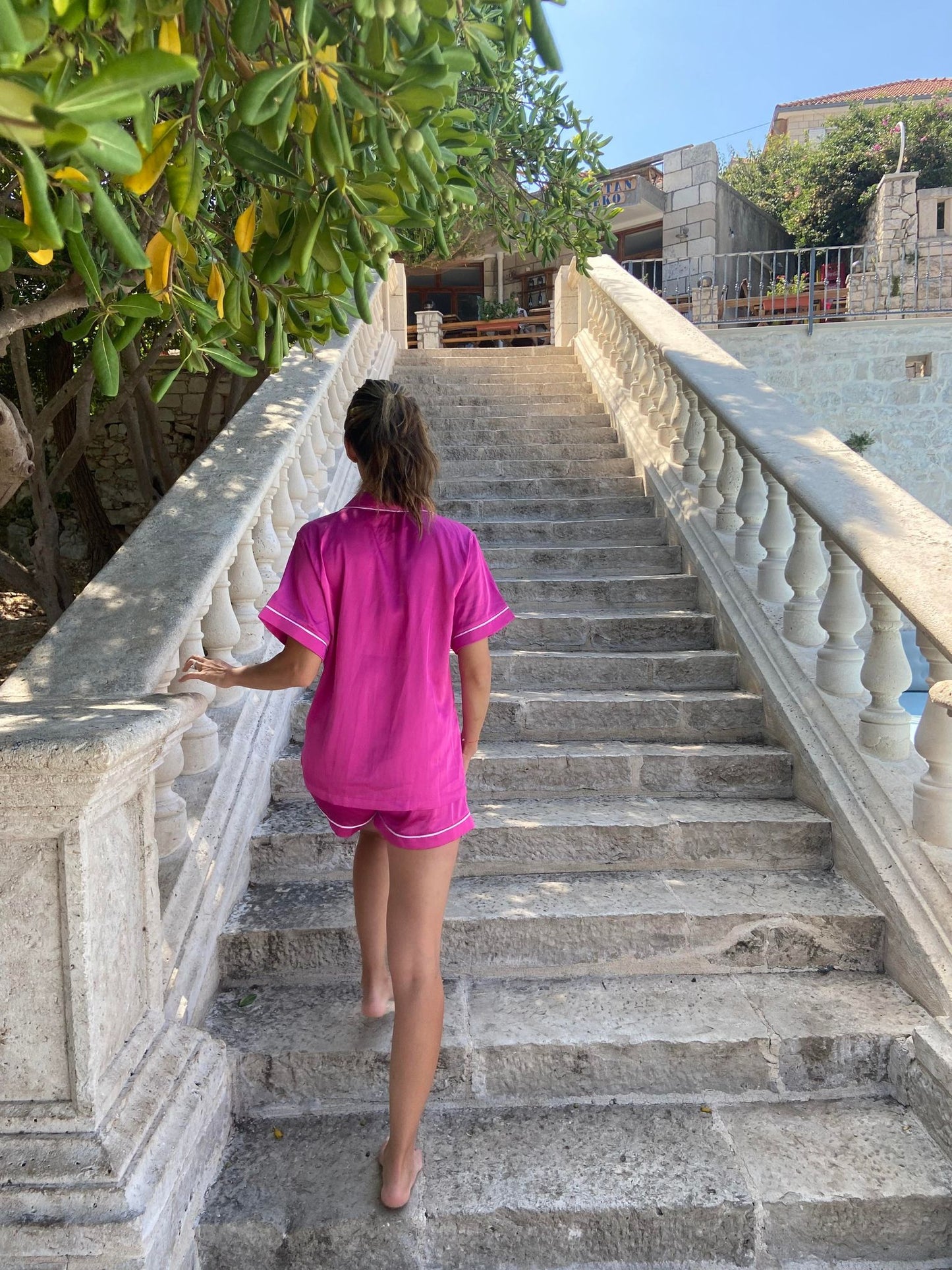 Hot Pink Daydream Short Set