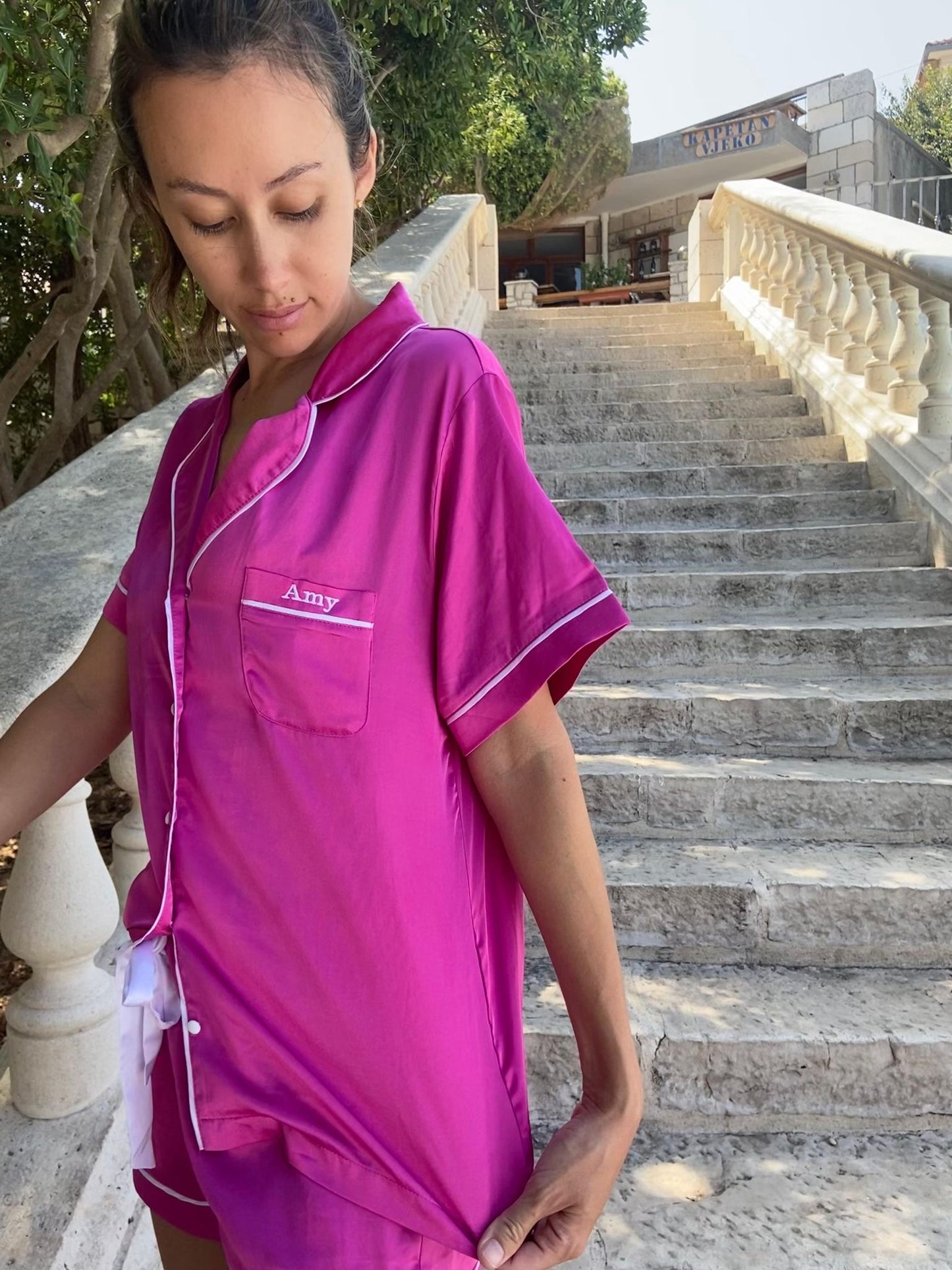 Hot Pink Daydream Short Set