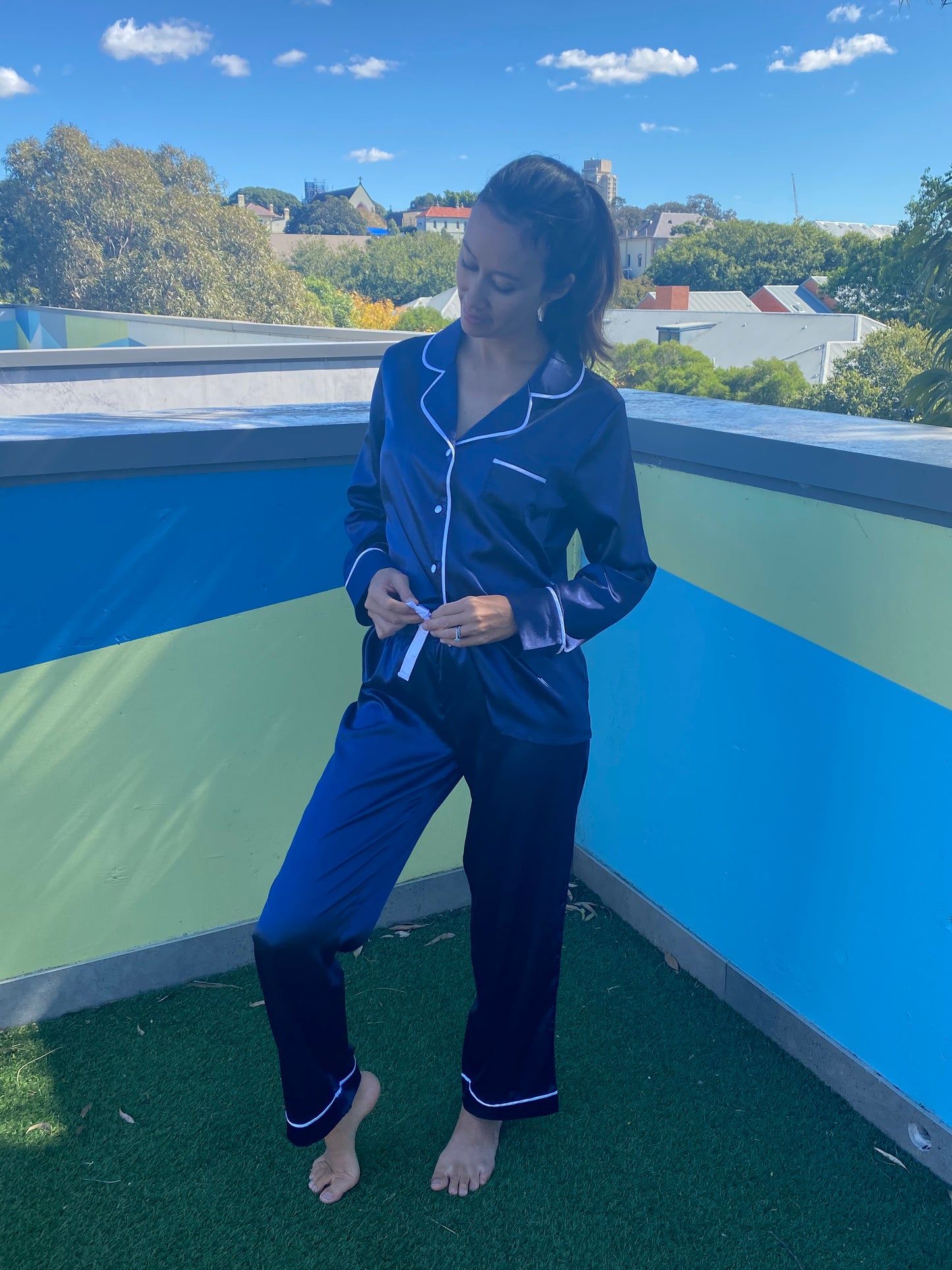 Snoozy Royal Blue Long Set