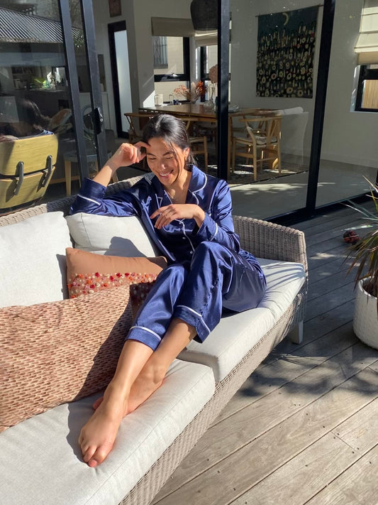 Snoozy Royal Blue Long Set