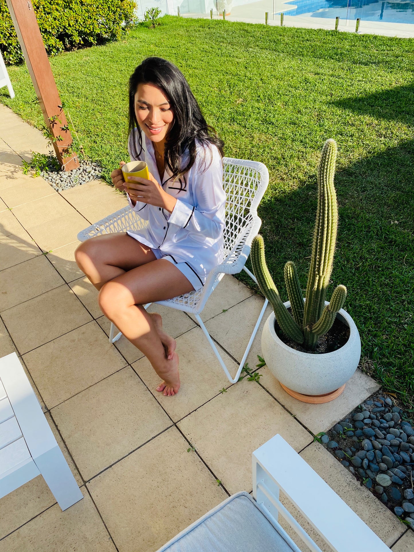 Classic Pearl Long Short Set