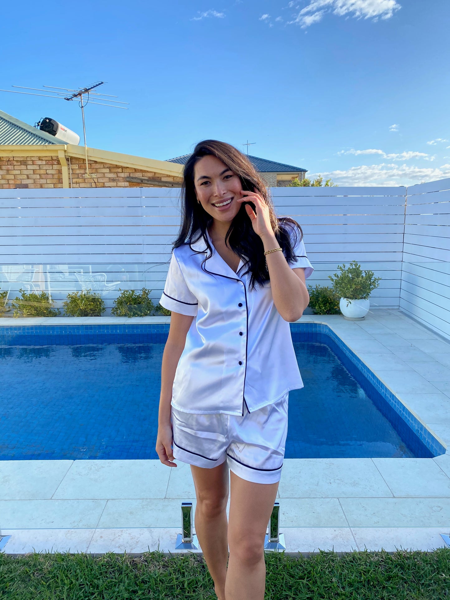 Classic Pearl Short Set