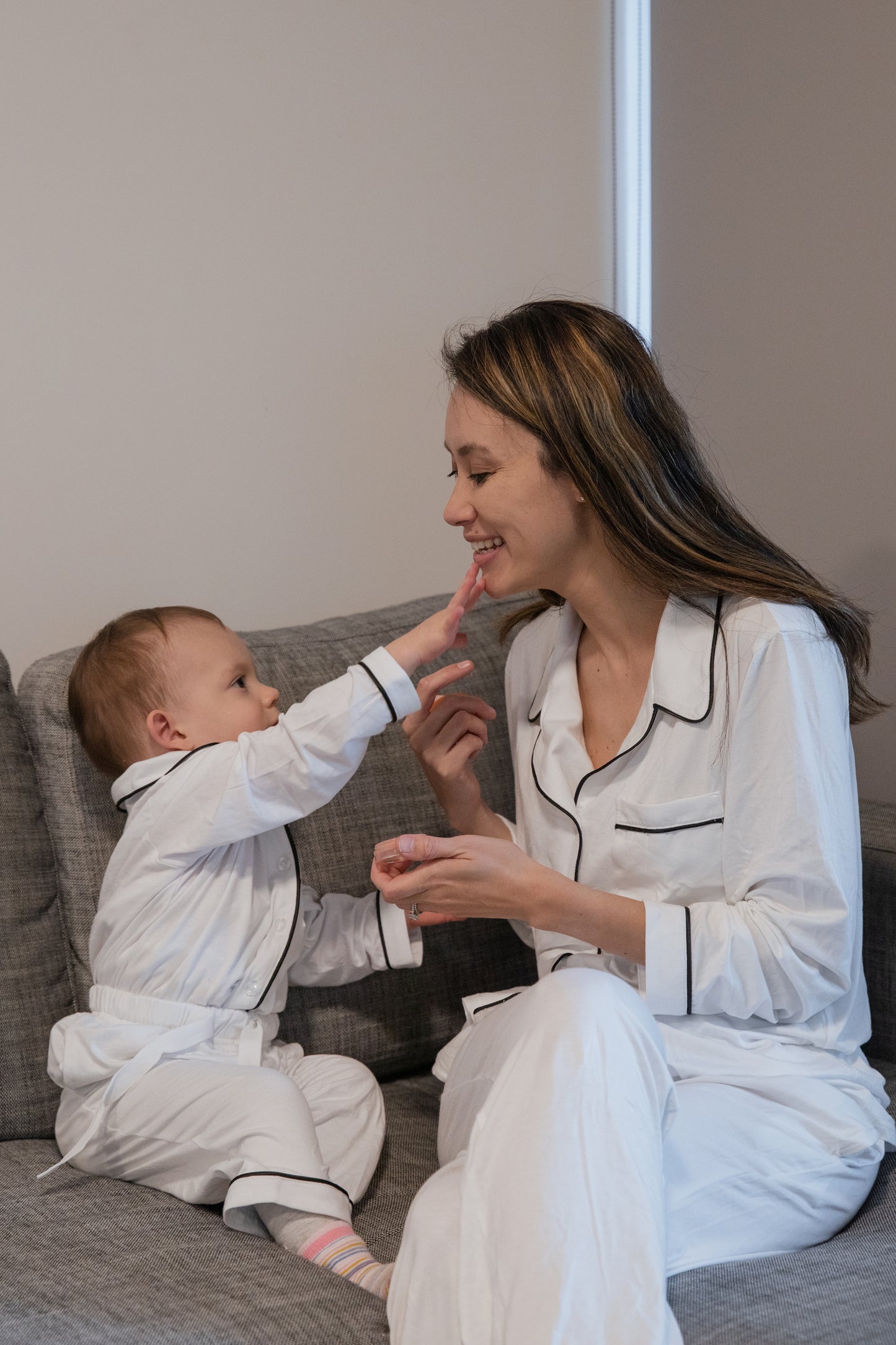 Cloud White Bamboo Long Set - Women's