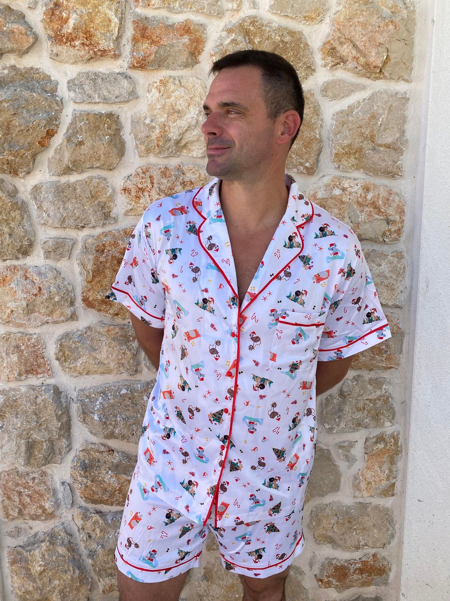 Aussie Christmas Summer BBQ sleepwear - Men's