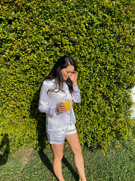 Classic Pearl Long Short Set